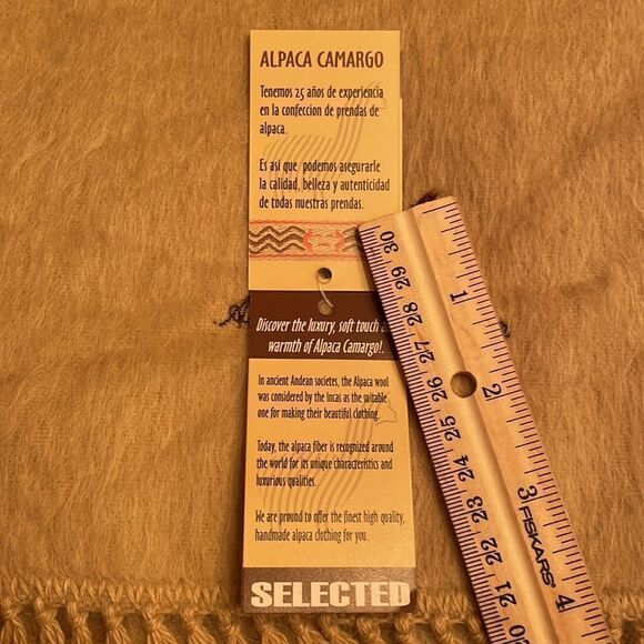 Alpaca Camargo Handmade Scarf - Picture 4 of 6